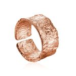 Antiqued Finish Stylish Silver Ring The Liquid, Ring Size: Adjustable, image 