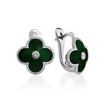 Green Enamel Floral Pendant With Diamond The Heritage, image , picture 7