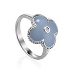 Enamel Floral Ring With Diamond The Heritage, Ring Size: 6 / 16.5, image 