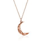 Textured Rose Gold Plated Silver Round Earrings The Liquid, image , picture 5