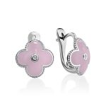 Silver Pink Enamel Ring With Diamond Centerpiece The Heritage, Ring Size: 8 / 18, image , picture 5