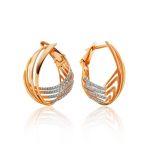 Golden Ring With Dazzling Crystals, Ring Size: 7 / 17.5, image , picture 5