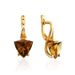 Amazing Gold Citrine Earrings, image 