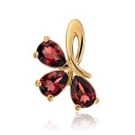 Chic Gold Garnet Ring The Flora, Ring Size: 6 / 16.5, image , picture 6