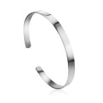 Sleek Silver Minimalist Bangle Bracelet The ICONIC, image 