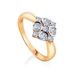 Refined Gold Crystal Ring, Ring Size: 8.5 / 18.5, image 