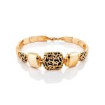 Fabulous Ornate Gold Enamel Ring, Ring Size: 8 / 18, image , picture 6