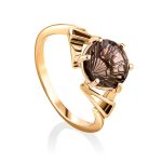 Fabulous Gold Smoky Quartz Ring, Ring Size: 7 / 17.5, image 