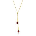 Gilded Silver Lariat Necklace With Amber Dangles The Palazzo, image 