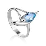 Chic Silver Topaz Ring, Ring Size: 8.5 / 18.5, image 
