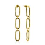 Gold Plated Silver Chain Earrings The ICONIC, image 