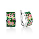 Bright Silver Enamel Band Ring With Crystals, Ring Size: 8 / 18, image , picture 6