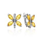 Silver Citrine Butterfly Ring, Ring Size: 9.5 / 19.5, image , picture 6