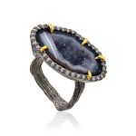 Fabulous Agate Geode Ring, Ring Size: Adjustable, image 
