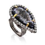 Fabulous Agate Geode Cocktail Ring, Ring Size: 7 / 17.5, image 