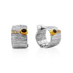 Bold Textured Silver Ring With Smoky Quartz, Ring Size: Adjustable, image , picture 6