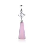 Chic Silver Agate Pendant, image 