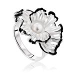 Floral Design Silver Pearl Pendant, image , picture 4