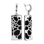 Bold Geometric Silver Jet Pendant, image , picture 6