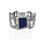 Chunky Silver Jeans Link Bracelet, image 