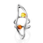 Bright Multicolor Amber Ring The Palazzo, Ring Size: Adjustable, image 