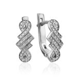 Infinity Motif Silver Crystal Ring, Ring Size: 6.5 / 17, image , picture 5