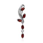 Curvaceous Silver Garnet Ring, Ring Size: 6.5 / 17, image , picture 6