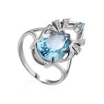 Amazing Silver Topaz Ring, Ring Size: 6 / 16.5, image 
