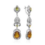 Refined Silver Zultanite Drop Earrings, image 