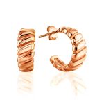 Rose Plated Silver Mini Hoop Earrings The ICONIC, image 