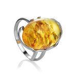 Oval Amber Pendant In Sterling Silver The Vivaldi, image , picture 7
