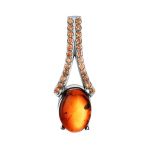Amber Ring In Sterling Silver With Crystals The Raphael, Ring Size: 5 / 15.5, image , picture 7
