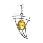 Drop Amber Earrings In Sterling Silver The Sail, image , picture 7