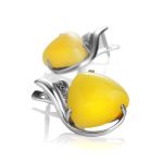 Honey Amber Earrings In Sterling Silver The Acapulco, image 