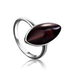 Cherry Amber Ring In Sterling Silver The Amaranth, Ring Size: Adjustable, image 