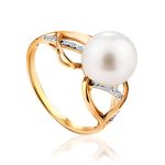 Elegant Gold Pearl Earrings, image , picture 5