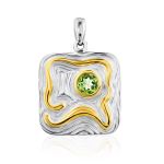 Fabulous Gilded Silver Chrysolite Ring, Ring Size: 9 / 19, image , picture 6