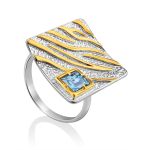Bold Square Silver Topaz Pendant, image , picture 5
