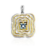 Voluptuous Gilded Silver Topaz Earrings, image , picture 5