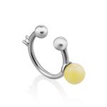 Boho Style Silver Amber Ear Cuff The Palazzo, image 