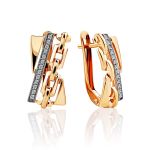 Elegant Chain Motif Gold Crystal Set, Ring Size: 9 / 19, image , picture 6