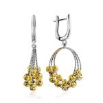 Fashionable Gilded Silver Tassel Ring The Sparkling, Ring Size: 5.5 / 16, image , picture 6