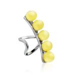Boho Style Silver Amber Ear Cuff The Palazzo, image , picture 4