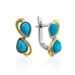 Infinity Motif Siver Turquoise Pendant, image , picture 7