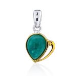Classy Silver Amazonite Pendant, image 