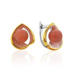 Flamboyant Design Gilded Silver Coral Ring, Ring Size: 8 / 18, image , picture 6