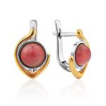 Curvaceous Design Gilded Silver Rhodonite Ring, Ring Size: 8 / 18, image , picture 6