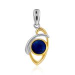 Adorable Silver Lapis Lazuli Pendant, image 