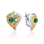 Heart Motif Silver Amazonite Set, Ring Size: 8 / 18, image , picture 6