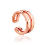 Minimalist Rose Plated Silver Ear Cuff The ICONIC, image 